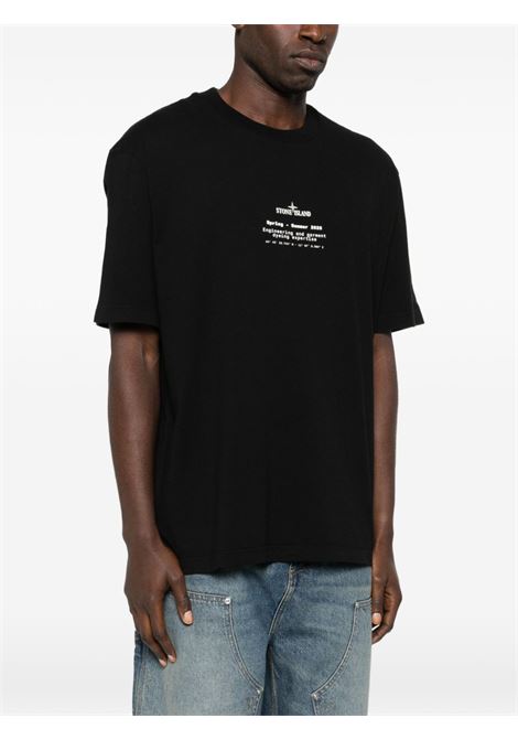 t-shirt 2100001 uomo nera STONE ISLAND | L1S15 2100001 S0285V0029